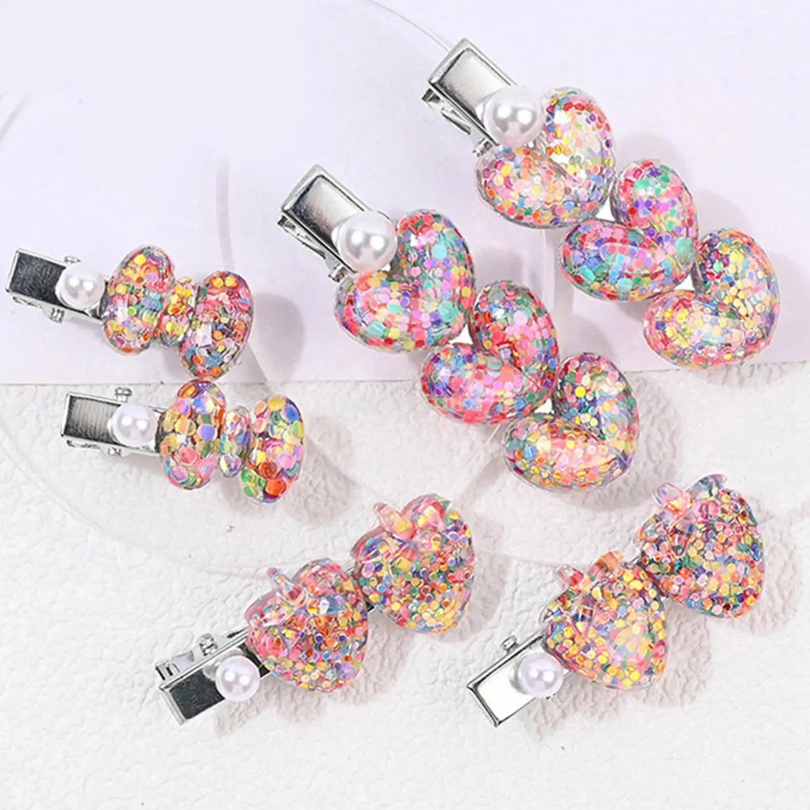 Flat Top Alligator Hair Clips Silver Metal Double Prong Hairpin Set for Girls Women Hair Decoration and Crafting view 6