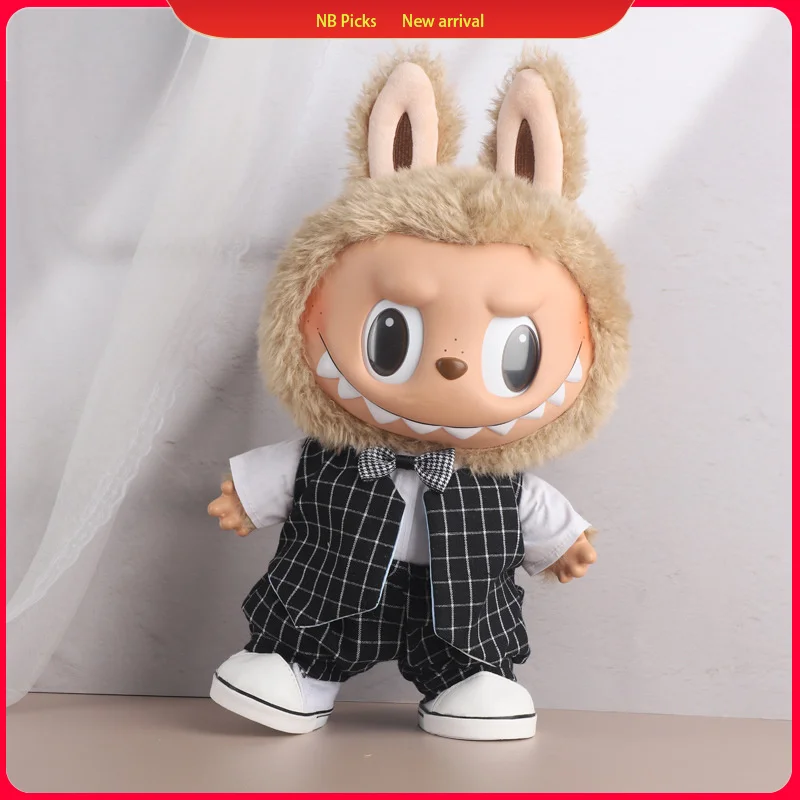 

Новинка 2024 года, 38 см, Лидер продаж, одежда Labubu Mokoko, кукла Idol, модный дизайн, платье, комплект пальто, аксессуары, подарок