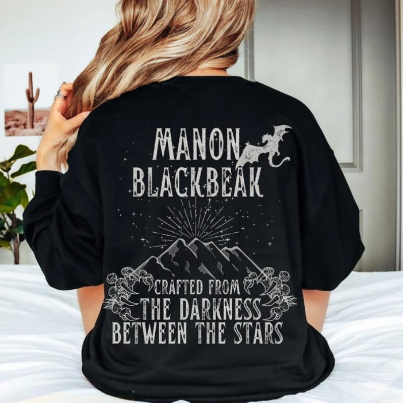 سويت شيرت Manon Blackbeak Witchling، سترة Throne of Glass The Thirteen، SJM Sarah J. Maas TOG قميص Abraxos Wingleader هودي #5