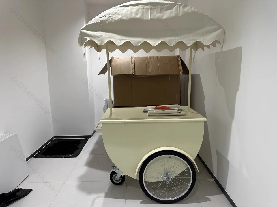 Custom Outdoor Market Display Mobile Pushcart Shopping Mall Traffic Flow Dining Car Commercial Activities Beauty Decoration Car