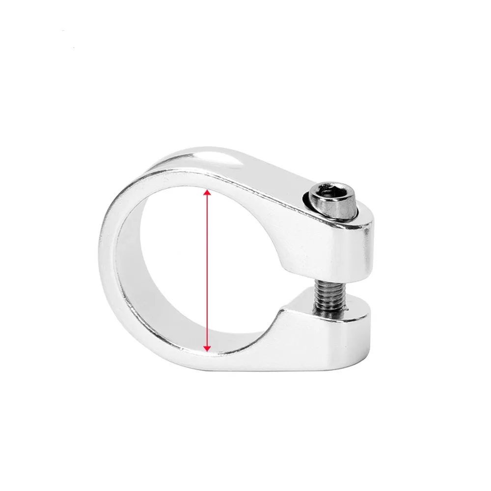 AliExpress 28.6/31.8/34.9mm Bike Seatpost Clamp Aluminum Alloy Front Derailleur Bike Seat Post Clamp Ultralight Super Light Titanium