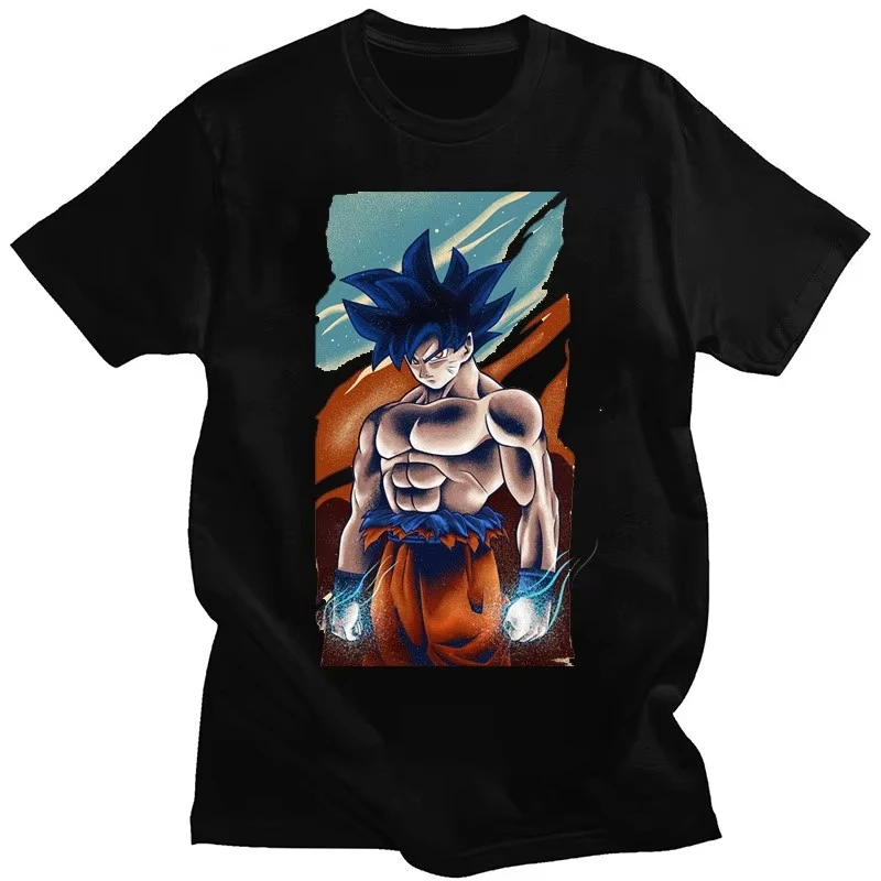 

Супер мужская футболка Dragon Ball Son Goku с принтом японского аниме, летняя мужская и женская уличная одежда Y2k