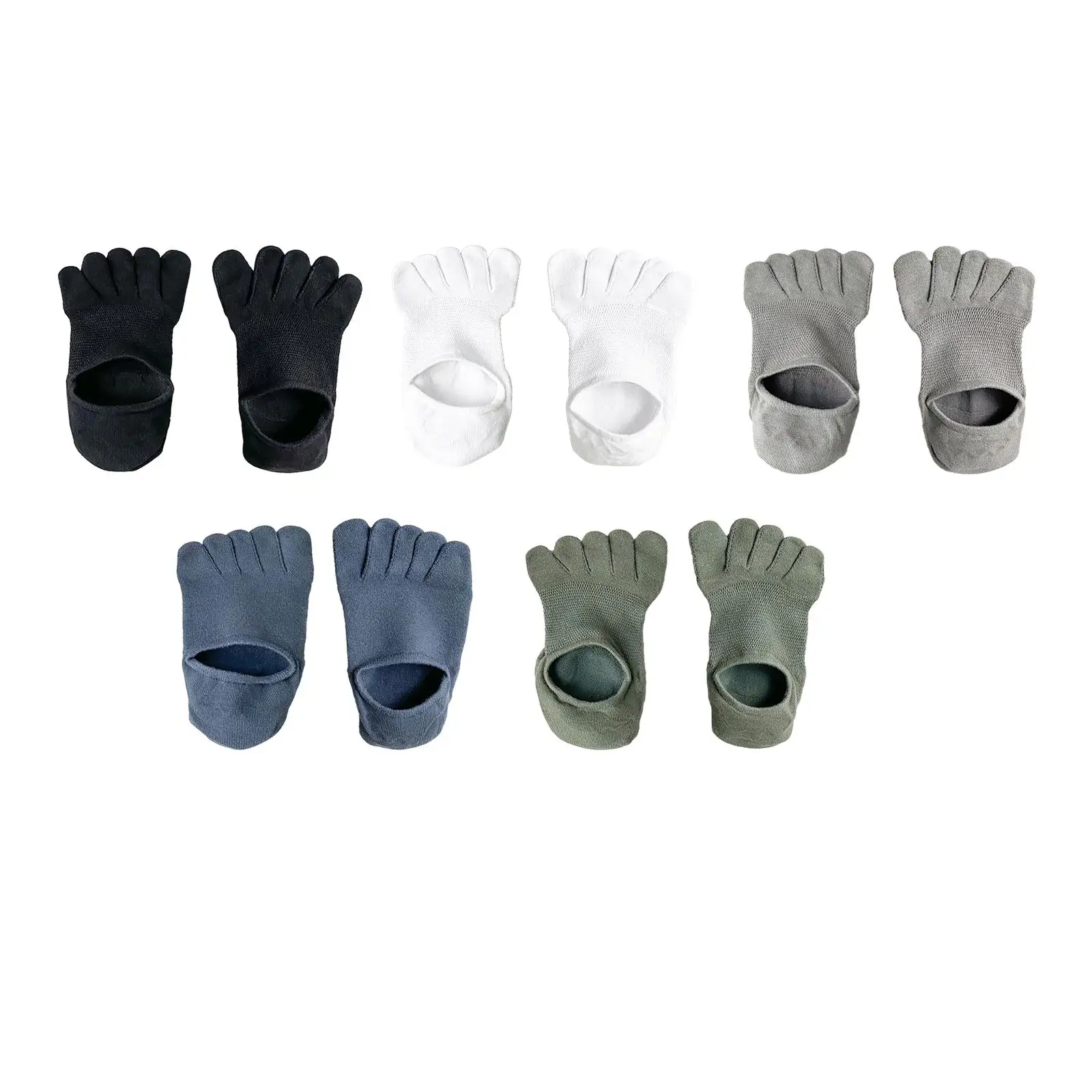 Five Finger Socks Anti Slip Sports Short Socks for Running Sports Casual