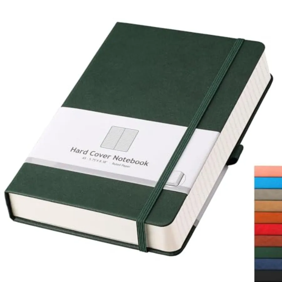 

Lined Journal Notebook - 320 Numbe Pages Thick Journal for Women Notepad College Ruled, 100gsm Paper, Leather Hardcover, for Me