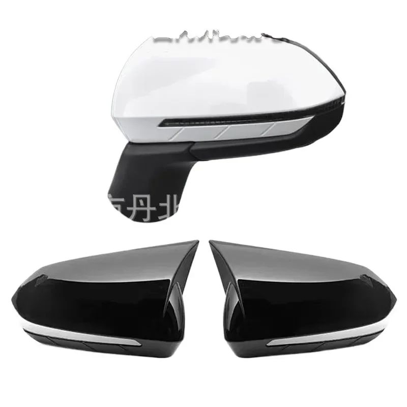 Stylish Rearview Mirror Cover Shell and Modified Horn Kit Compatible with BYD Qin Plus Destroyer e2 e3 Electric Vehicle