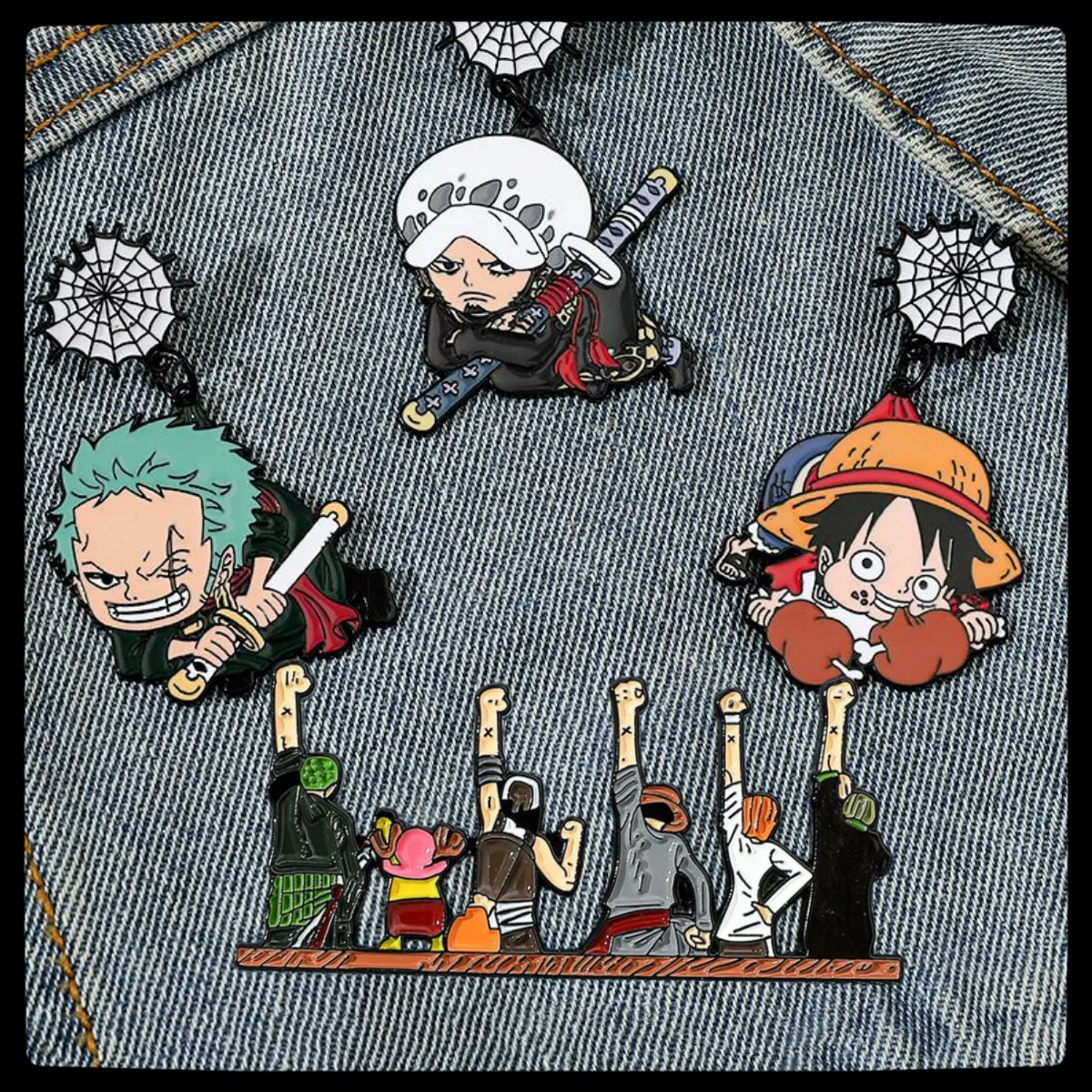 

Цельный анимационный персонаж, периферийный металлический значок, цельный Луффи Зоро, милая брошь, сумка, чехол для ручек, булавка для мужчин и женщин, оптовая продажа
