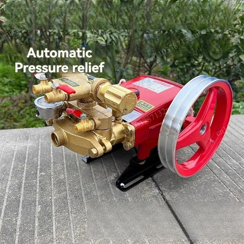 High-pressure Remote Fruit Tree Sprayer Pressure Relief 21/26/40/60type Three Cylinder Plunger Pump Motorized Spray