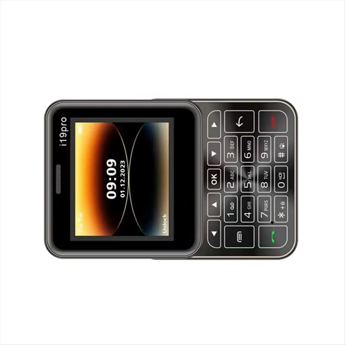 【hot-abzd】-slide-button-mobile-phone-i19-pro-square-24inch-dual-sim-2g-gsm-bluetooth-fm-camera-unlocked-small-cell-phone