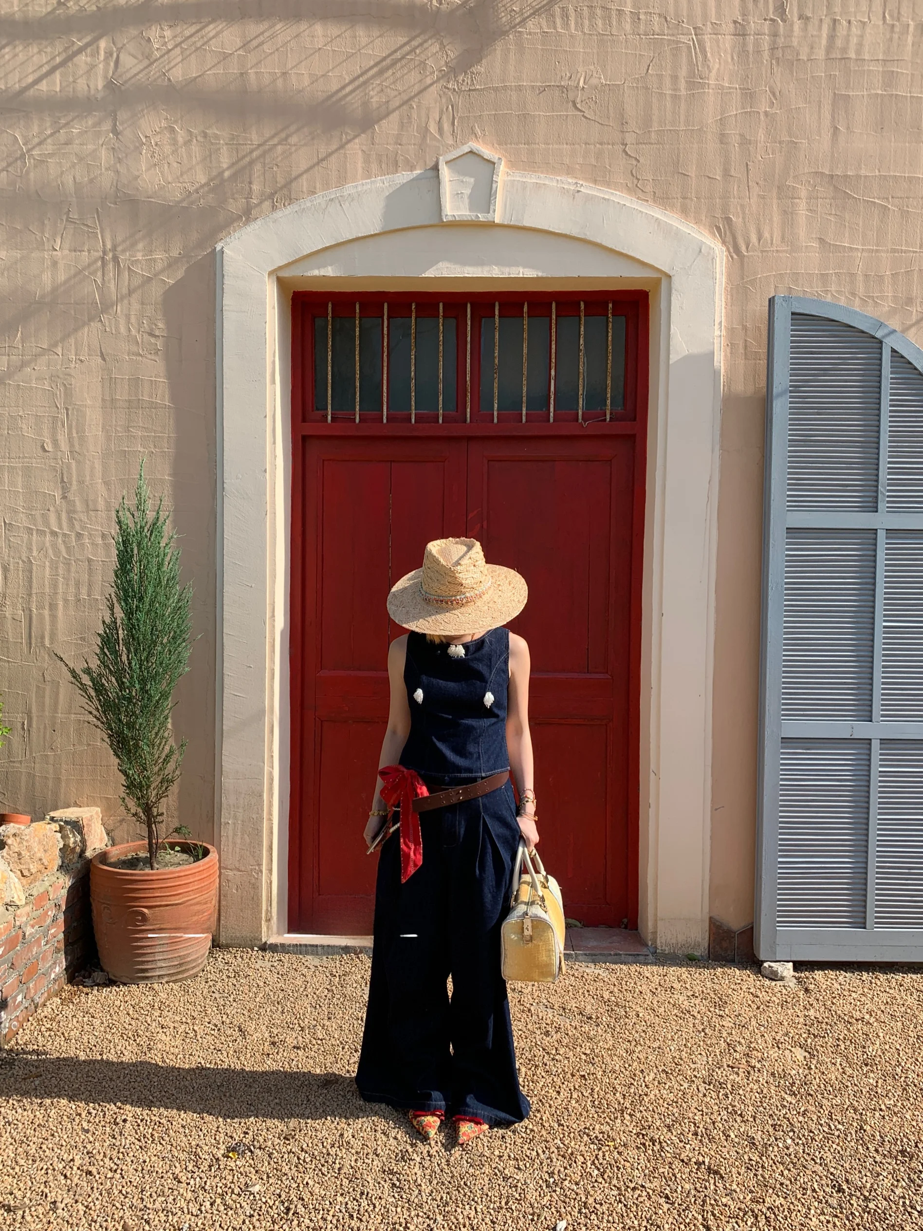 

Летний джинсовый жилет с узлом, свободные повседневные широкие брюки, женские джинсы с высокой талией на молнии, износостойкие, синие