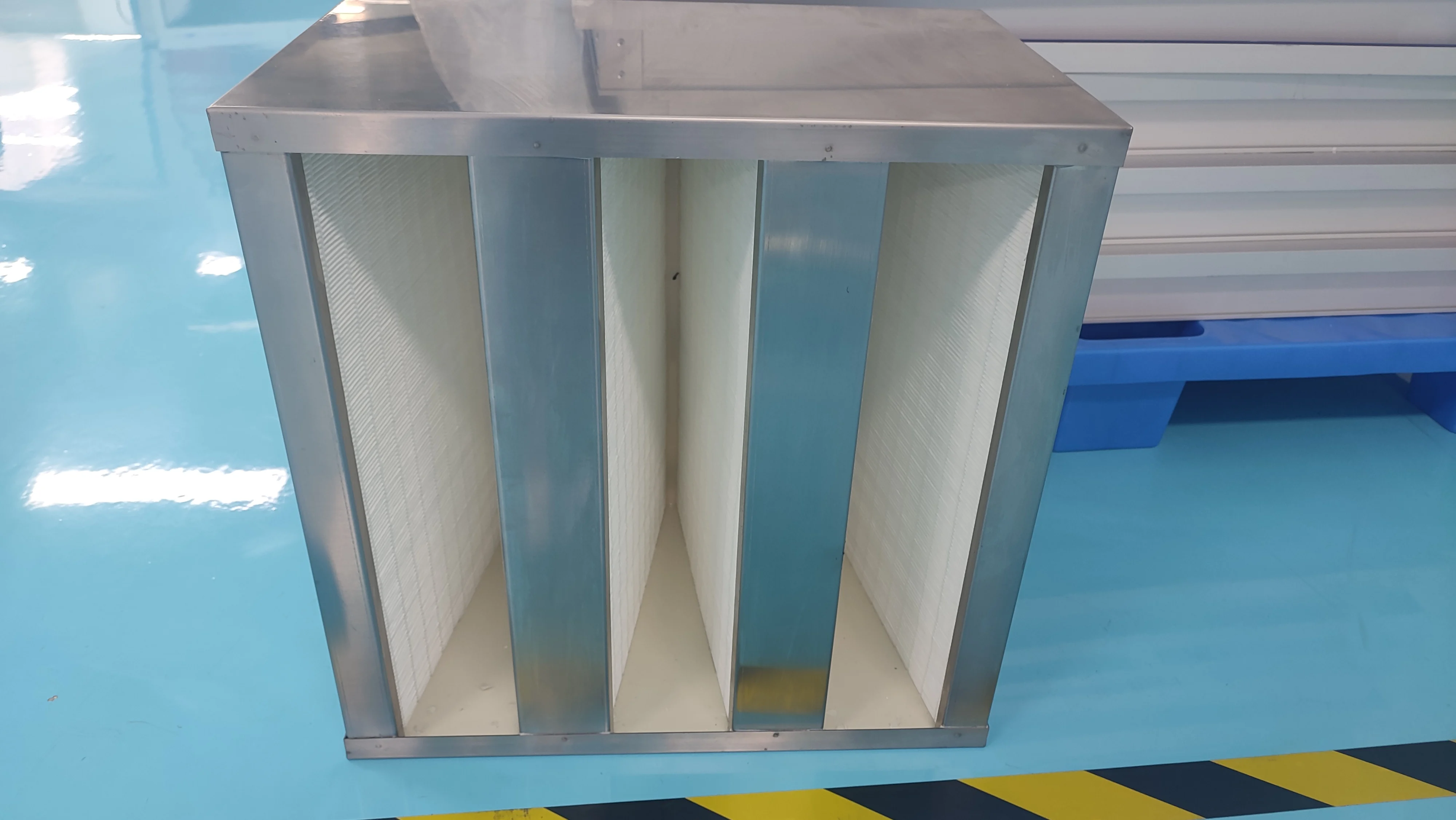 High temperature-resistance welding 3V 4V F9 box air filter/ hepa filter