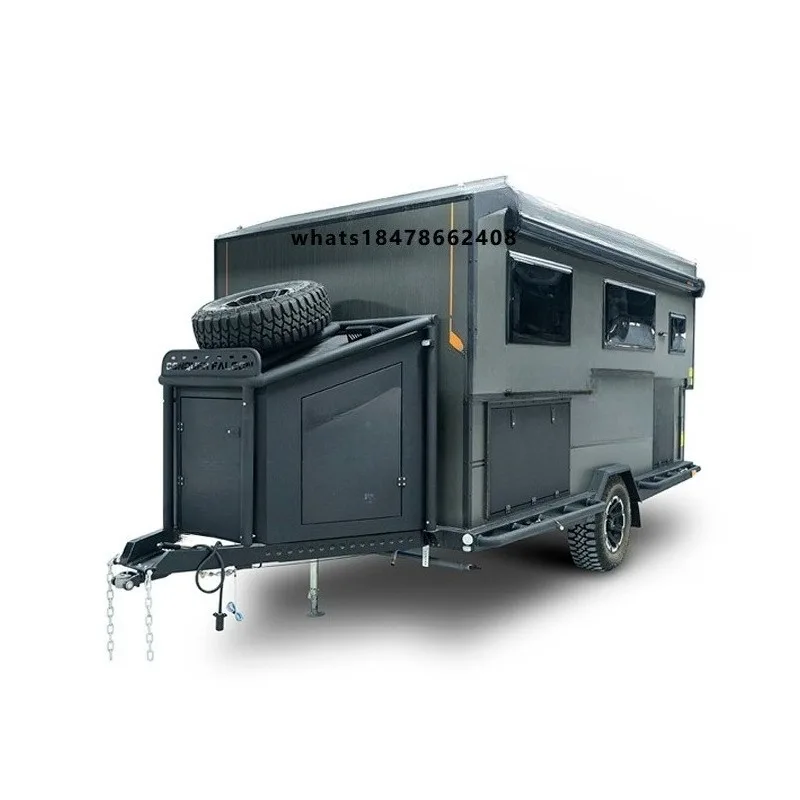 Caravane tout-terrain en aluminium Conquer Falcon China Factory avec accessoires de camping, capacité 4 personnes, à vendre