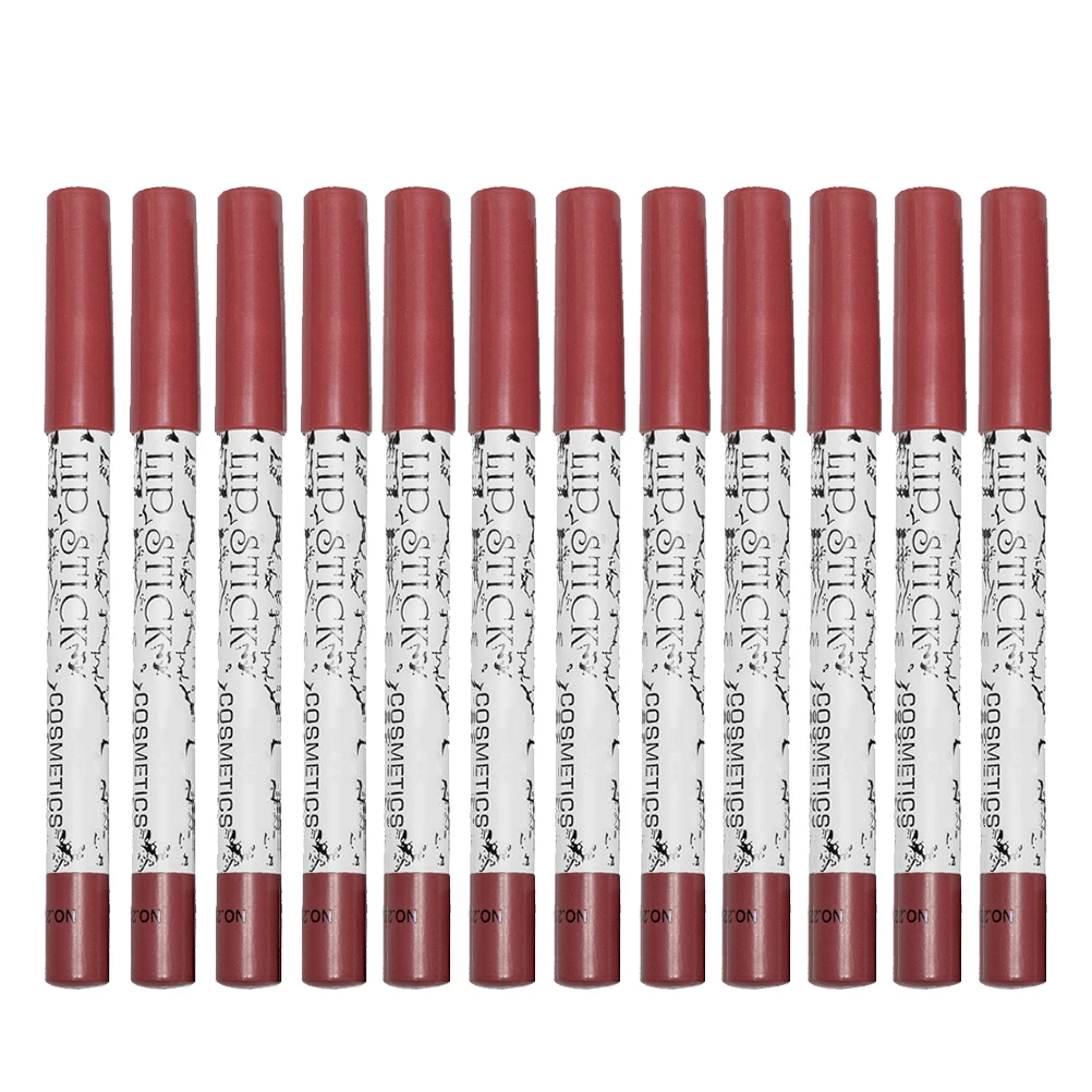 

12 Pcs Lip Liner Long Lasting Waterproof Makeup Supplies 12 Colors Lip Pencil Tool Premium Quality Wooden H