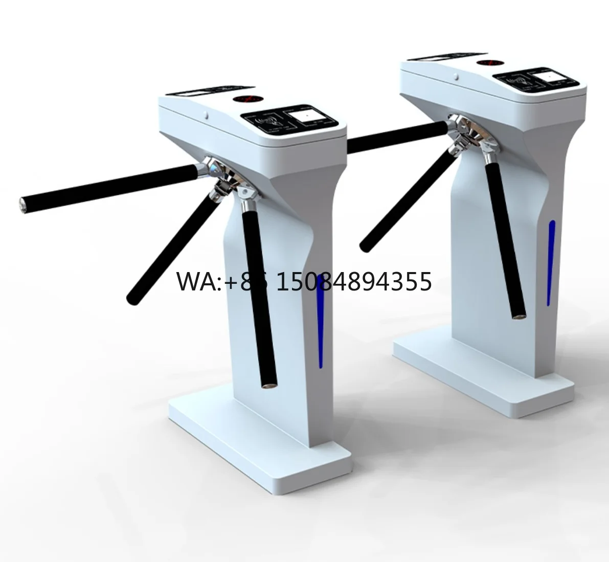 Tripod Turnstile 304 Stainless Steel Half-Height Vertical RFID Card Access Control Anti-Tailgating