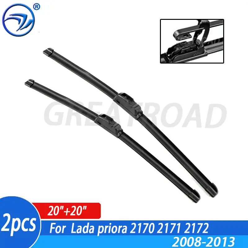 Wiper LHD Front Wiper Blades For Lada priora 2170 2171 2172 2008 - 2013 Windshield Windscreen Front Window 20