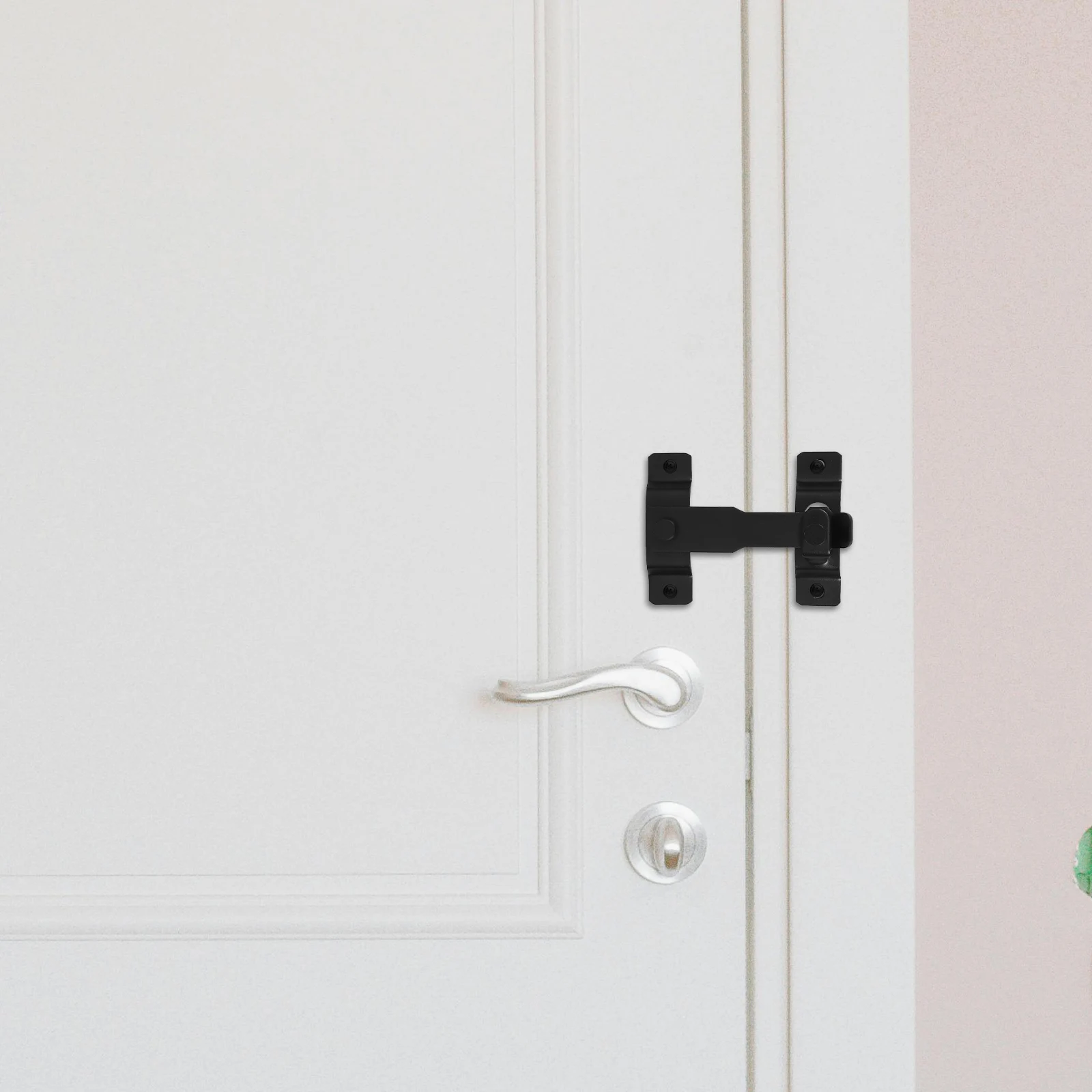 

1 Set Stainless Steel Heavy Duty Sliding Door Lock Durable Easy Install Thickened Barn Fence Hardware Buckle Metal