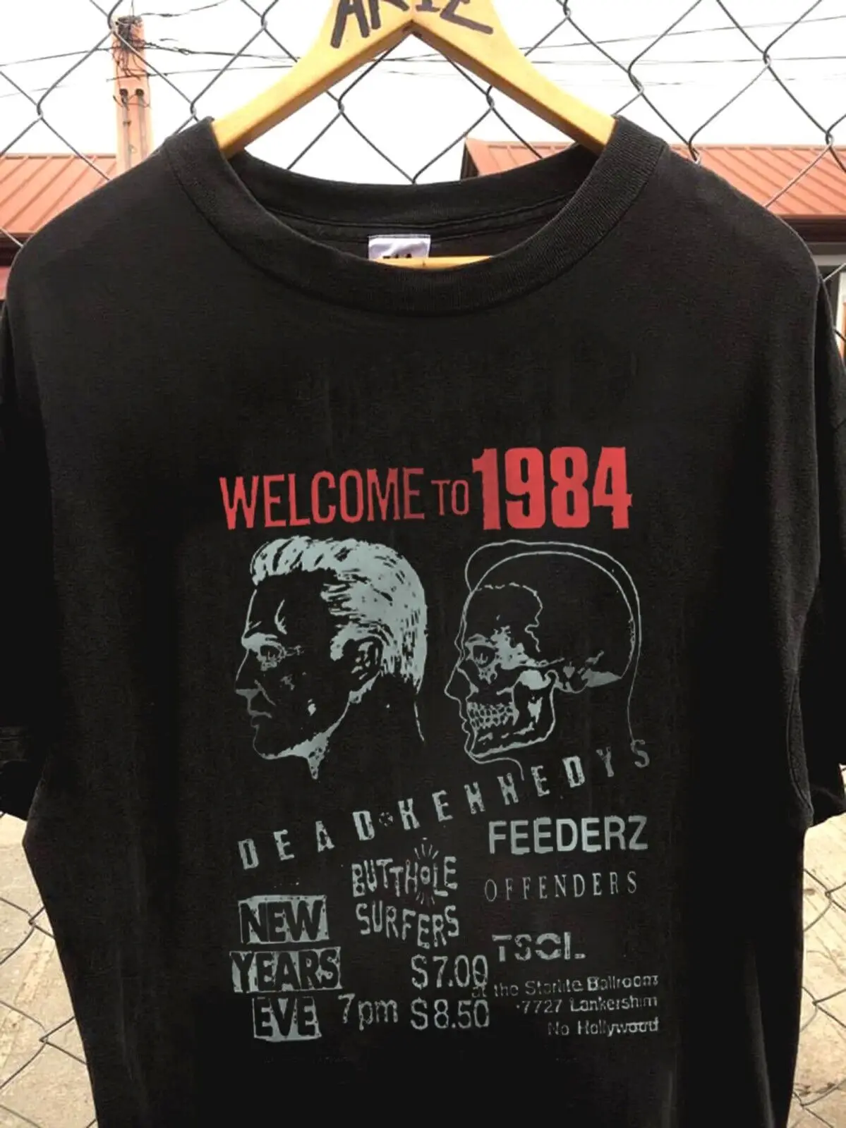 

Welcome to 1984 dead kennedys flyer t shirt feederz TSOL, puck rock band