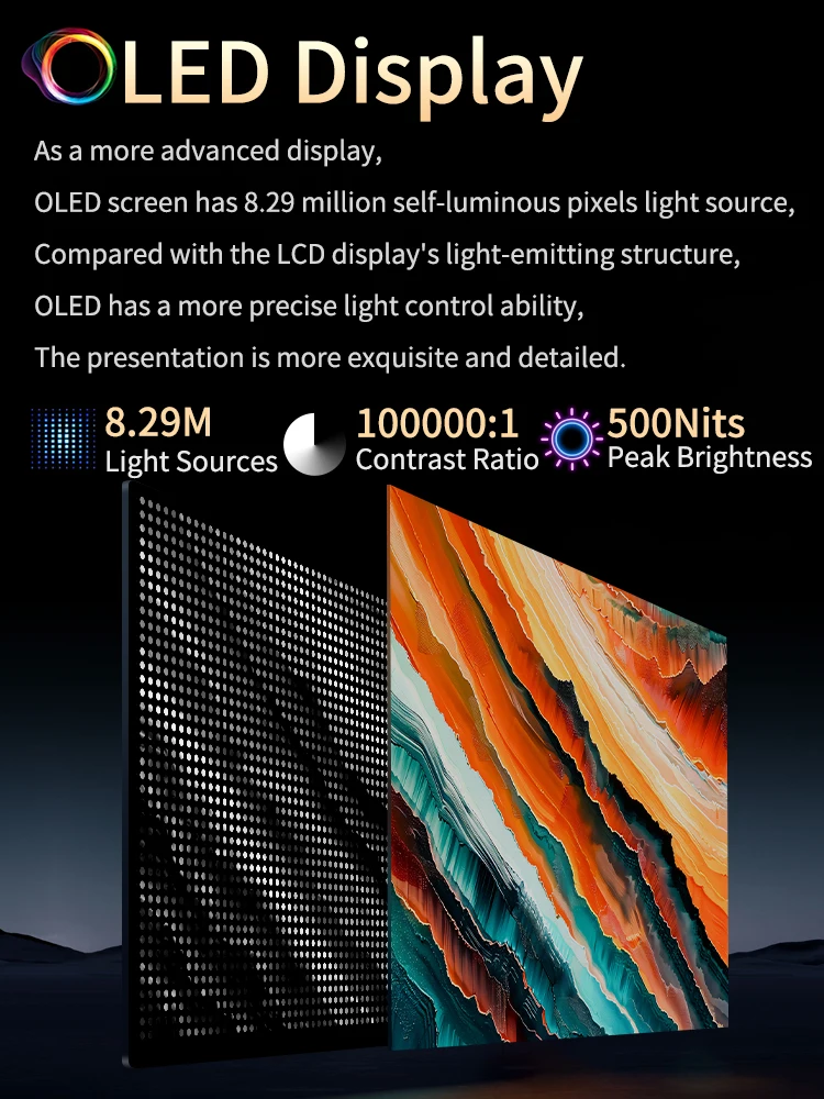 Damrapt 15.6 ''4K OLED จอภาพแบบพกพา 16:10 500 Nits โลหะภายนอกสําหรับ PC Mini PC แล็ปท็อปโทรศัพท์สวิทช์ PS5 Xbox MacBook