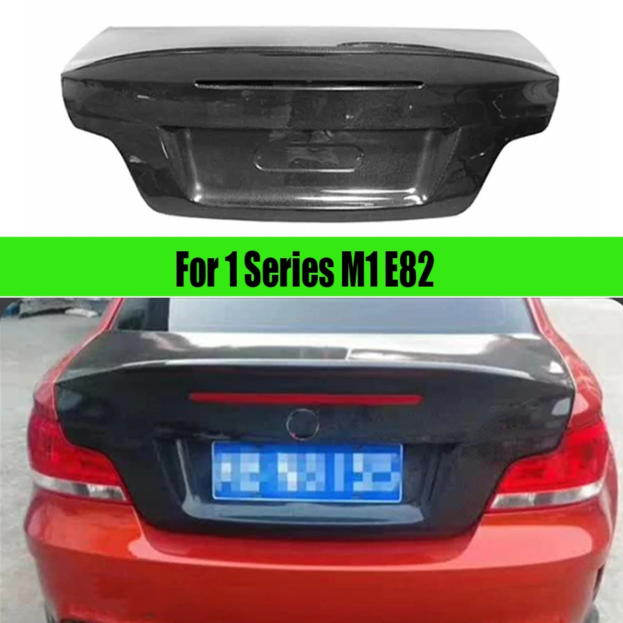 For BMW 1 Series M1 E82 Carbon fiber trunk lid encloses the upper lid behind the tailgate Car Trunk lid Car Automotive parts