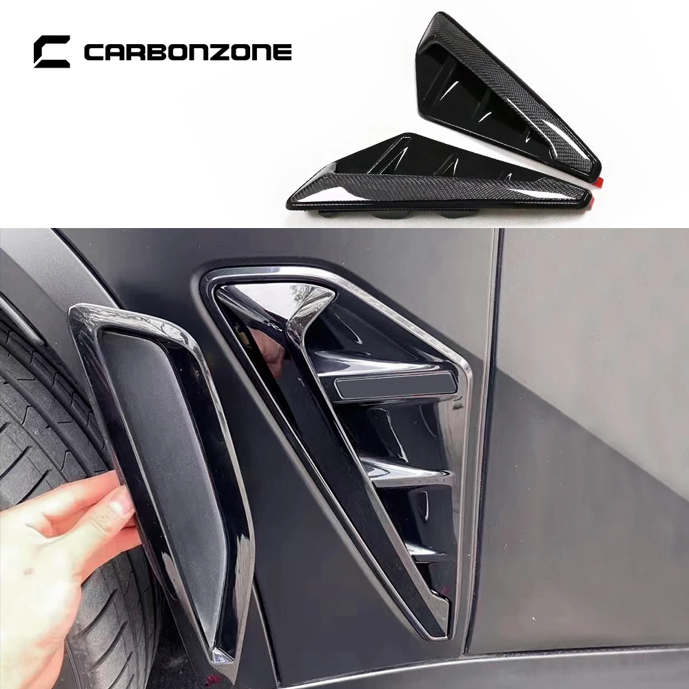 

Real Carbon Fiber/ Glossly Black Front Fender Side Air Vent Cover For BMW X5 G05 X5M F95 Leaf Plate Replace Trim auto parts