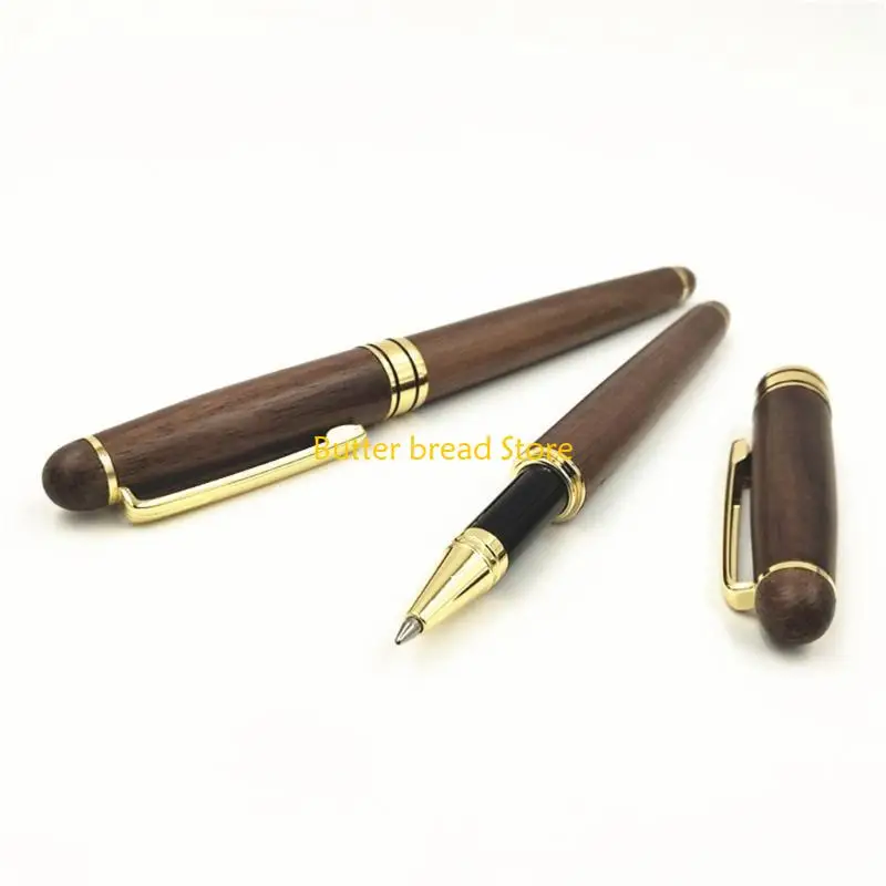 W89C Walnut Neutral Pen Pen Fine Point Gel Pen 0.5mm Smooth Writing Pen