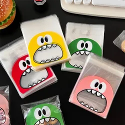 100 stücke 10x10cm niedlichen Tier selbst klebende Keks Süßigkeiten Taschen Cello Plastiktüte für Schmuck Display Einzelhandel bevorzugen Verpackung Lagerung