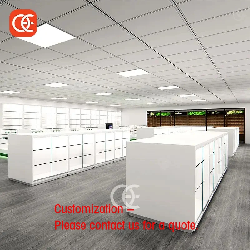 custom.One Stop Service Wall Shelving Cigar Shop Flexible Layout Commercial Project Brushed Stainless Steel