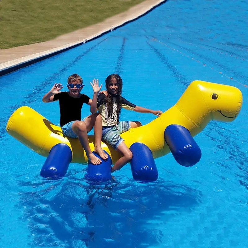 Factory Price Big Floating Inflatable Dinosaur Water Game Toy for Kids