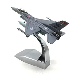 1:100 F-16C USAF Fighter Model & Display Stand Collection Gift F-16 Alloy Model Plane Mini Decorative Home