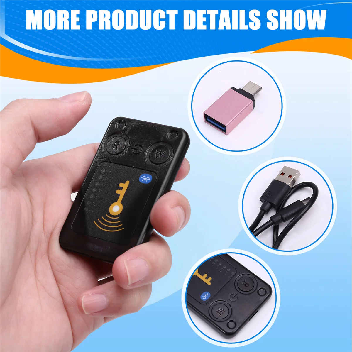 N87R RFID Smart Chip Reader ISO14443 Key Detection EM125KHZ IC 13.56Mhz Badge Decode RFID Emulator Support Clone Card