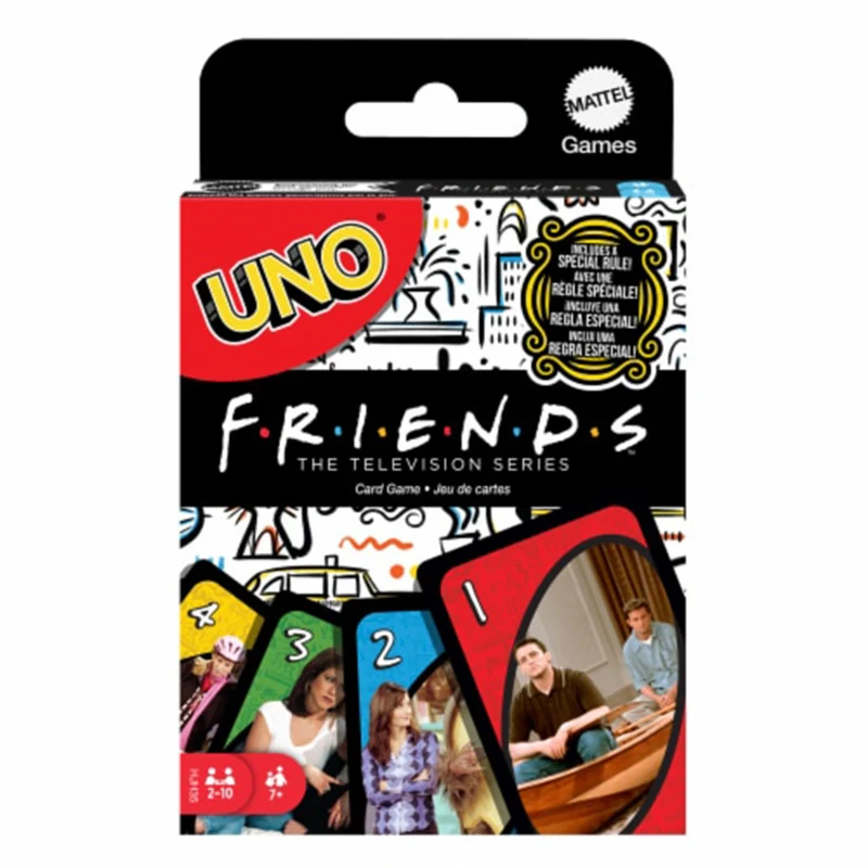 UNO Friends Card Game Family Adult and Party Game Night 2 to 6 Players Collectibles Inspired by The TV Series