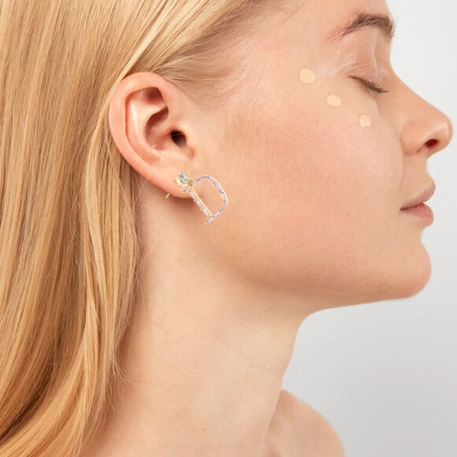 

1Pair D Letter Earrings Copper Fashion Initial Dangle Earrings for Women Party Banquet Delicate Ear Jewelry D Initial Earring