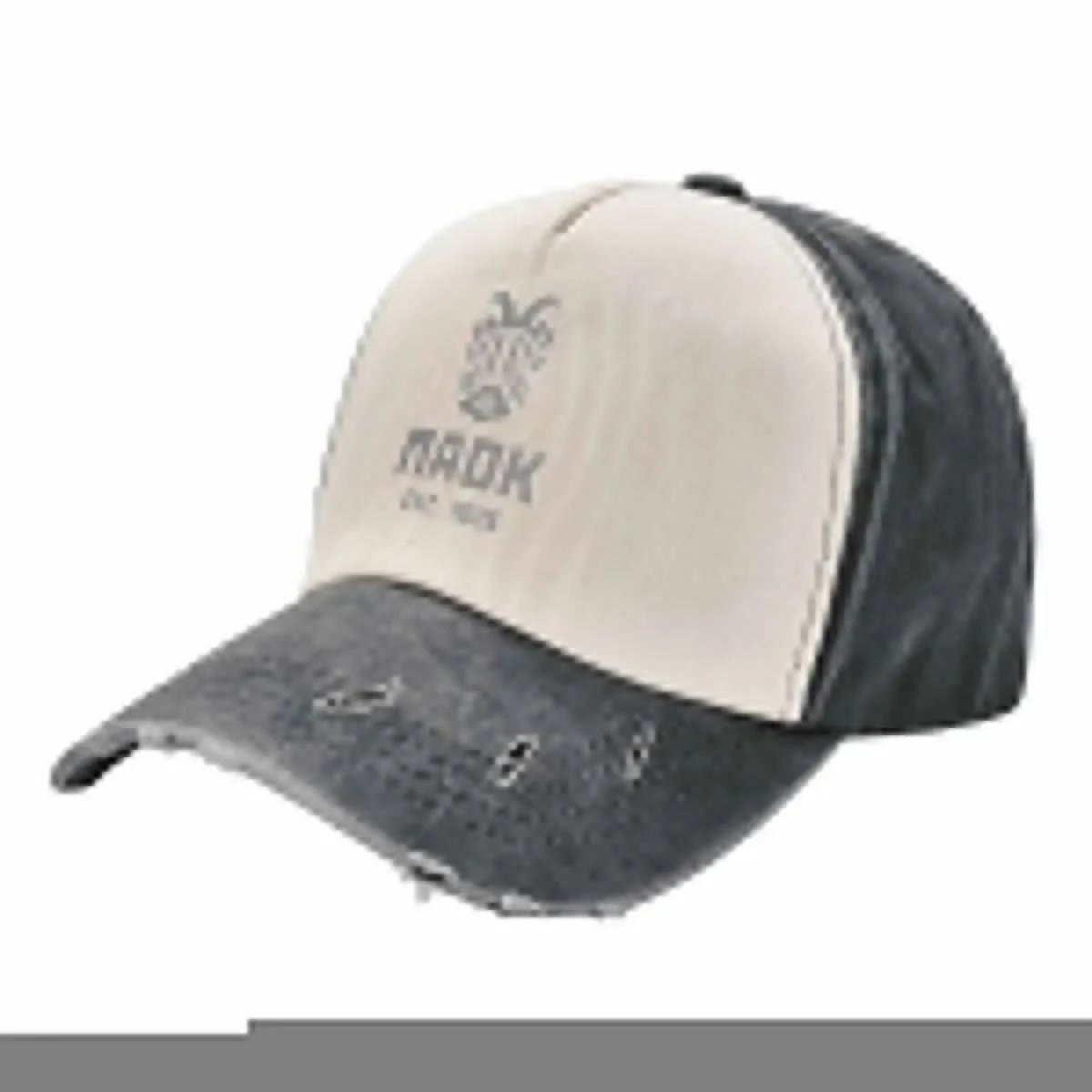 

PAOK Grey Baseball Cap Ball Cap Luxury Man Hat New In The Hat Mens Women's