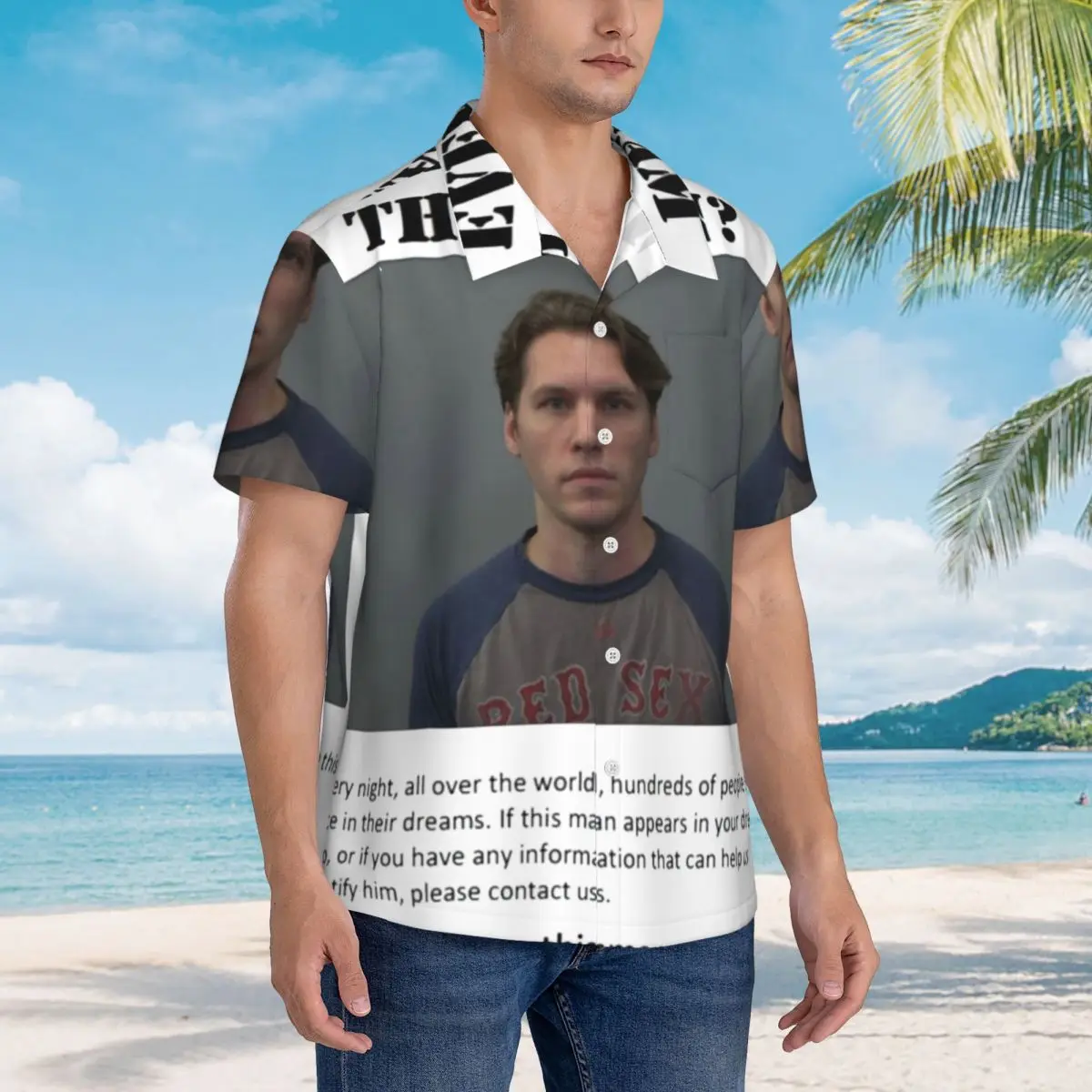 

Ever Dream This Jerma Hawaiian Shirts Fashion Men Short Sleeve Shirt for Summer Beach Men's Button Tops