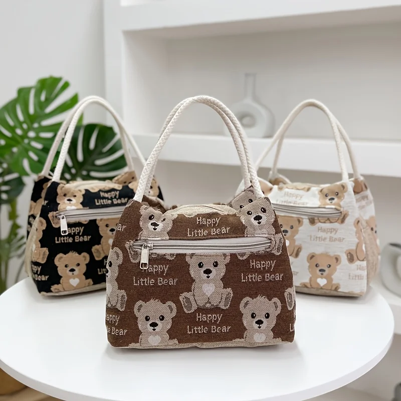 Women's Small Handbag, Available in Multiple Colors, Zipper Closure, High-Quality Hardware, Cute Pattern Mommy Bag view 2