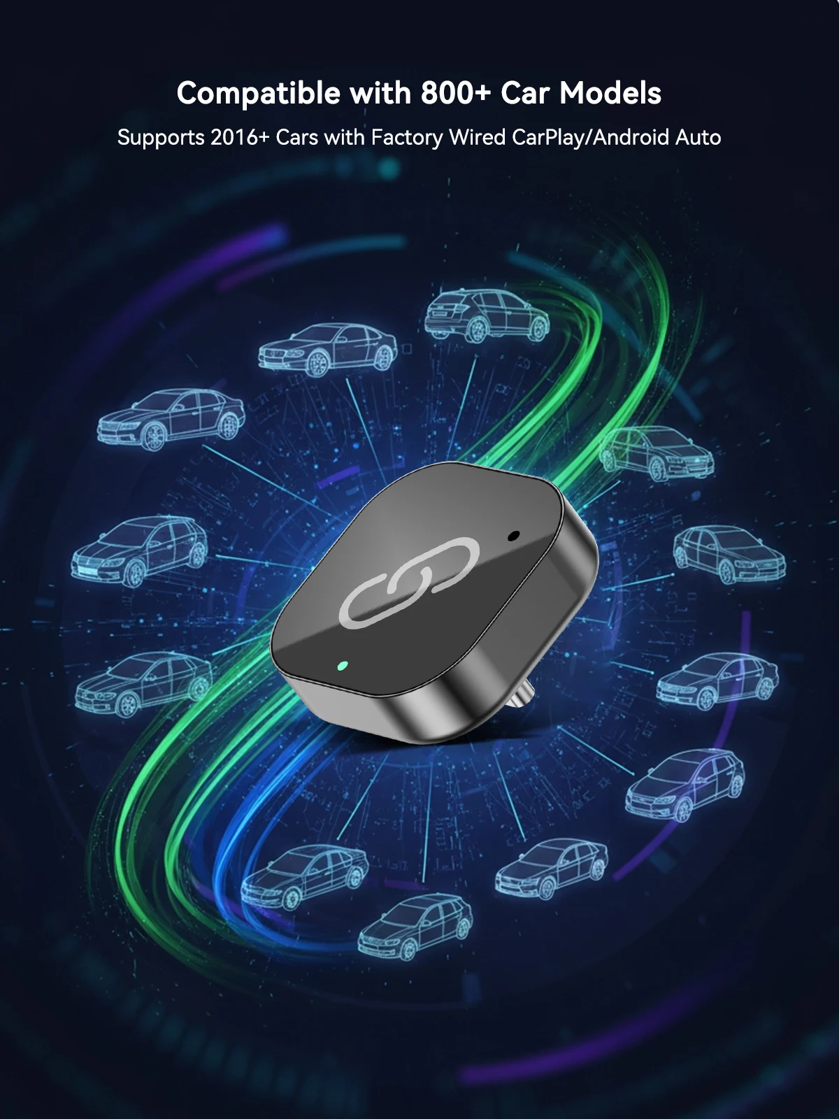 Spedal 2025 Nieuwste draadloze CarPlay-apter USB CarPlay & Android Auto, Type-C-poort, converteert bedraad naar draadloos, Plug & Play, Auto-C - afbeelding 2