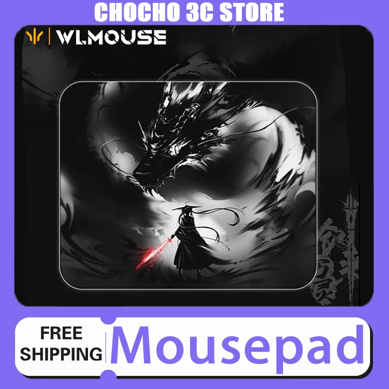 Wlmouse Sword X Mousepad X-Soft Smooth Gaming Mousepad Original 4mm Hand-Painted Non-Slip Mouse Pad Valorant APEX CSGO FPS Gamer