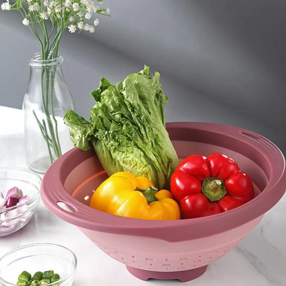 

Telescopic Foldable Kitchen Sink Basket Drain Storage Container For Fruits Vegetables Washing Drying Multi-Function Space-Saving