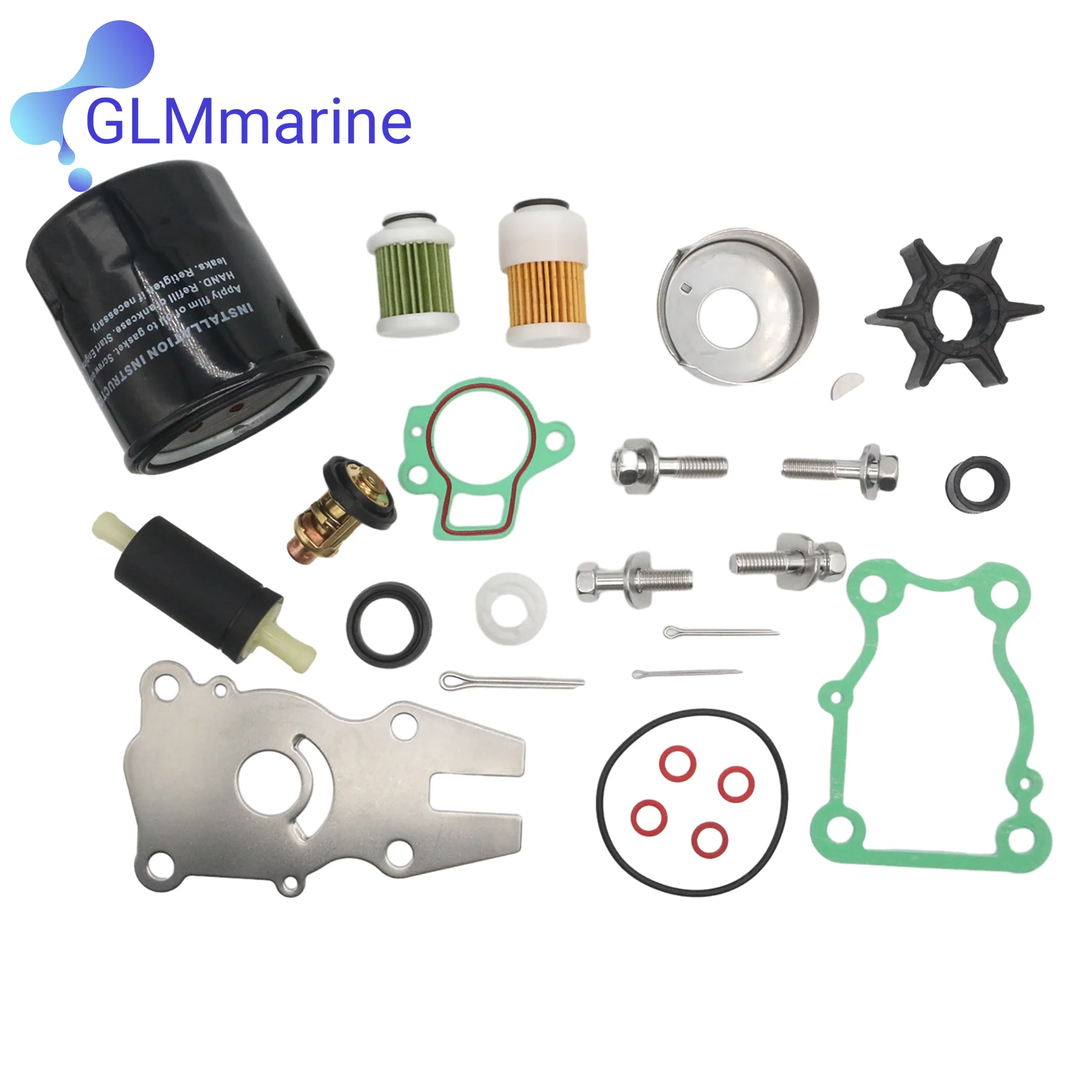 

Outboard Maintenance Kit For Yamaha 4-Stroke F 50H 60A/C/F 50 60 HP Outboard Motors 63D-W0078-01 18-3434 Fuel Filter 6D8-WS24A