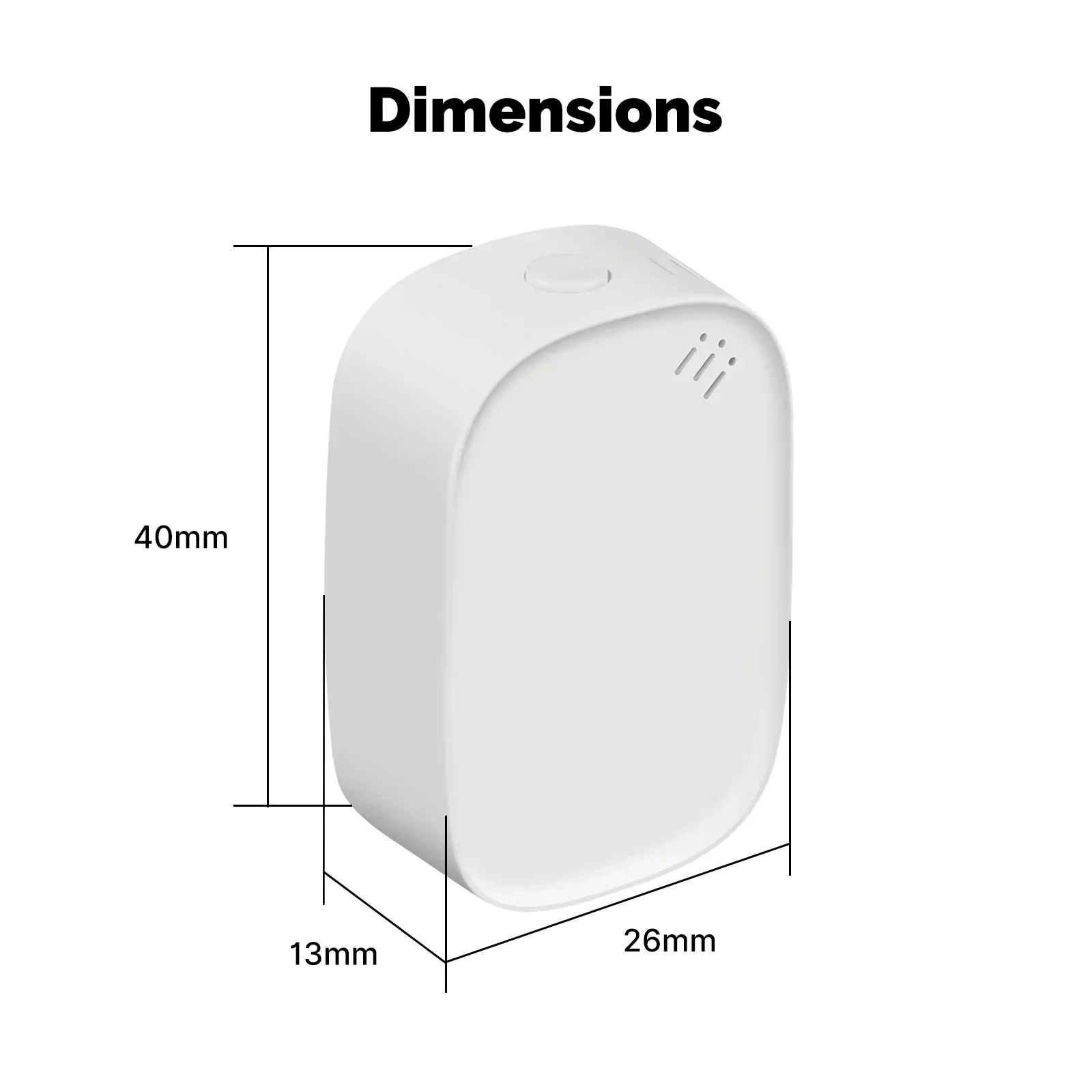 MOES-Tuya Zigbee Sensor de Temperatura e Umidade Inteligente, Higrômetro Interior, Monitoramento de Aplicativos, Funciona com Alexa, Google Home, Alimentado por Bateria