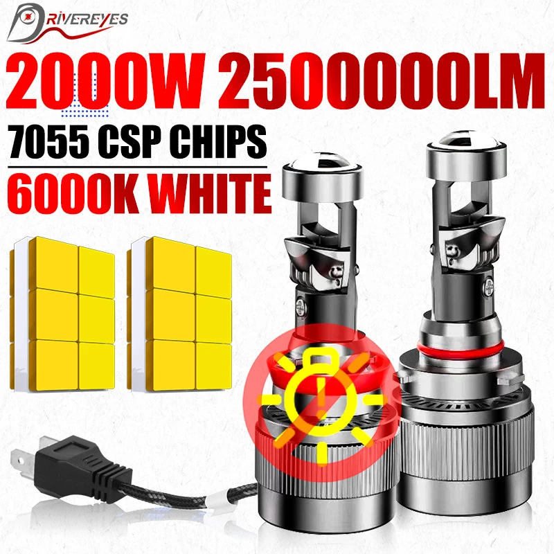 2000W 2500000LM H4 … - image
