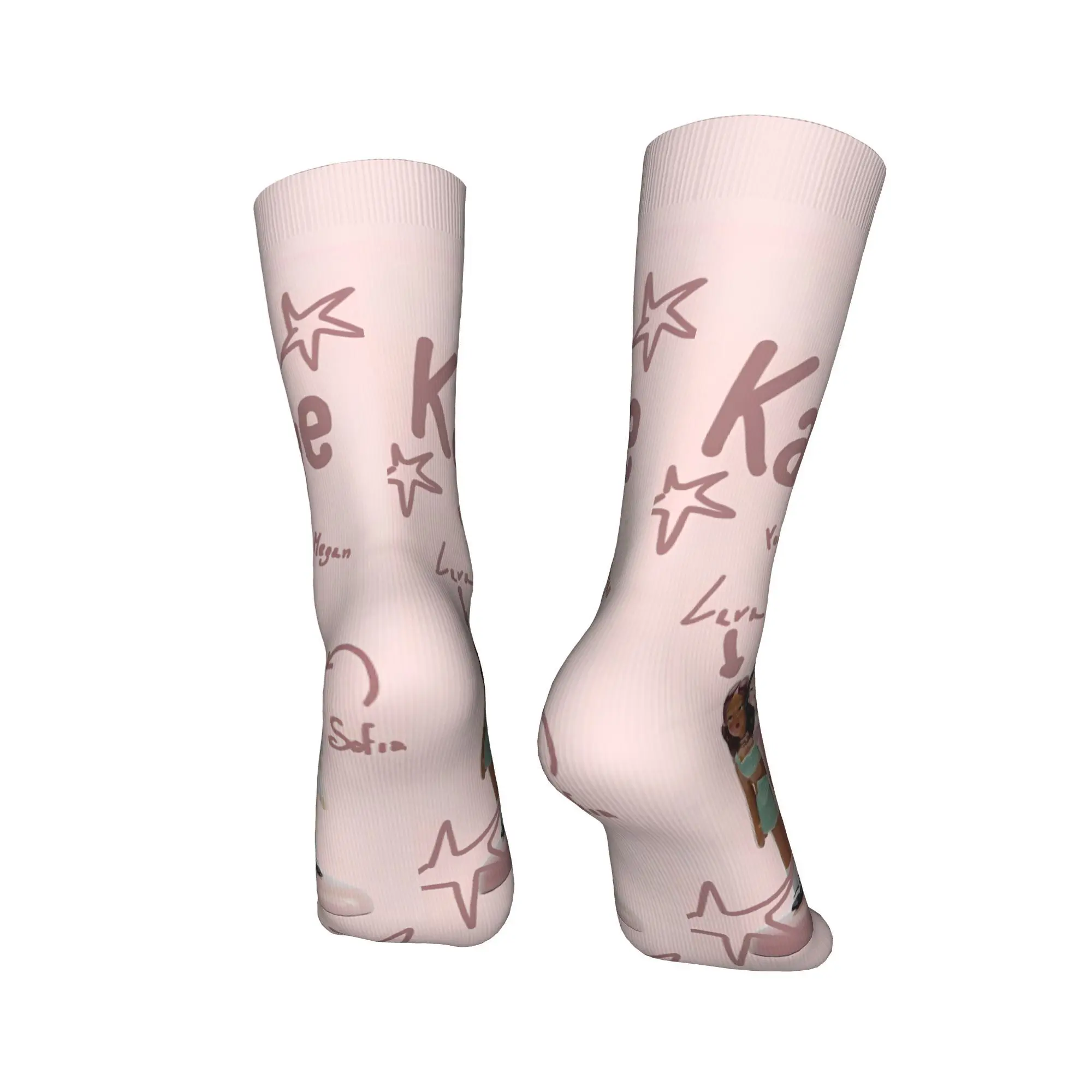 Корейский стиль KATSEYE Gnarly, чулки для взрослых и мужчин, качественные корейские носки, весенние уличные нескользящие носки с узором