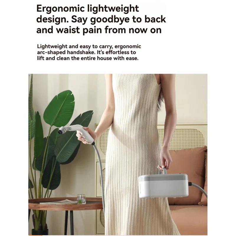 B25B High Temperature Steamer 1200W Steam Shot Cleaner Handheld Steam Cleaner For Home Windows, Kitchen, Bathroom EU Plug