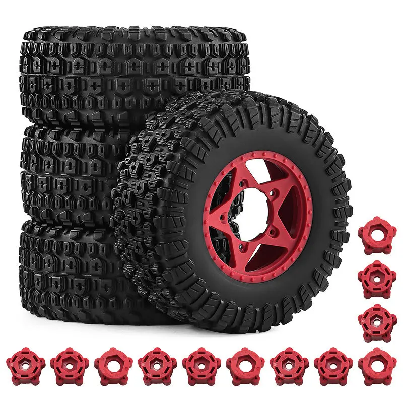 1/10 ショートコースタイヤ 12 14 17mm ヘックスフィット ARRMA Traxxas Slash Senton Rustler Team Associated RC トラック