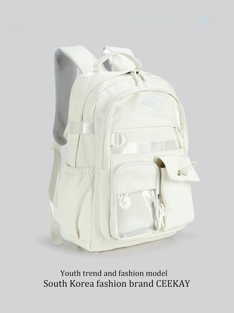 Ceekay Original Large Capacity Backpack for High School And University Students 2026 New Double Shoulder Bag Sweet School Style