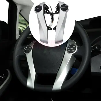 適用於豐田普銳斯(Prius)C 2011-2015款和Aqua 2012-2014款的銀色/鋼琴黑色巡航控制方向盤按鈕開關 8 最佳銷售 豐田 Aqua 巡航控制系統 - №7