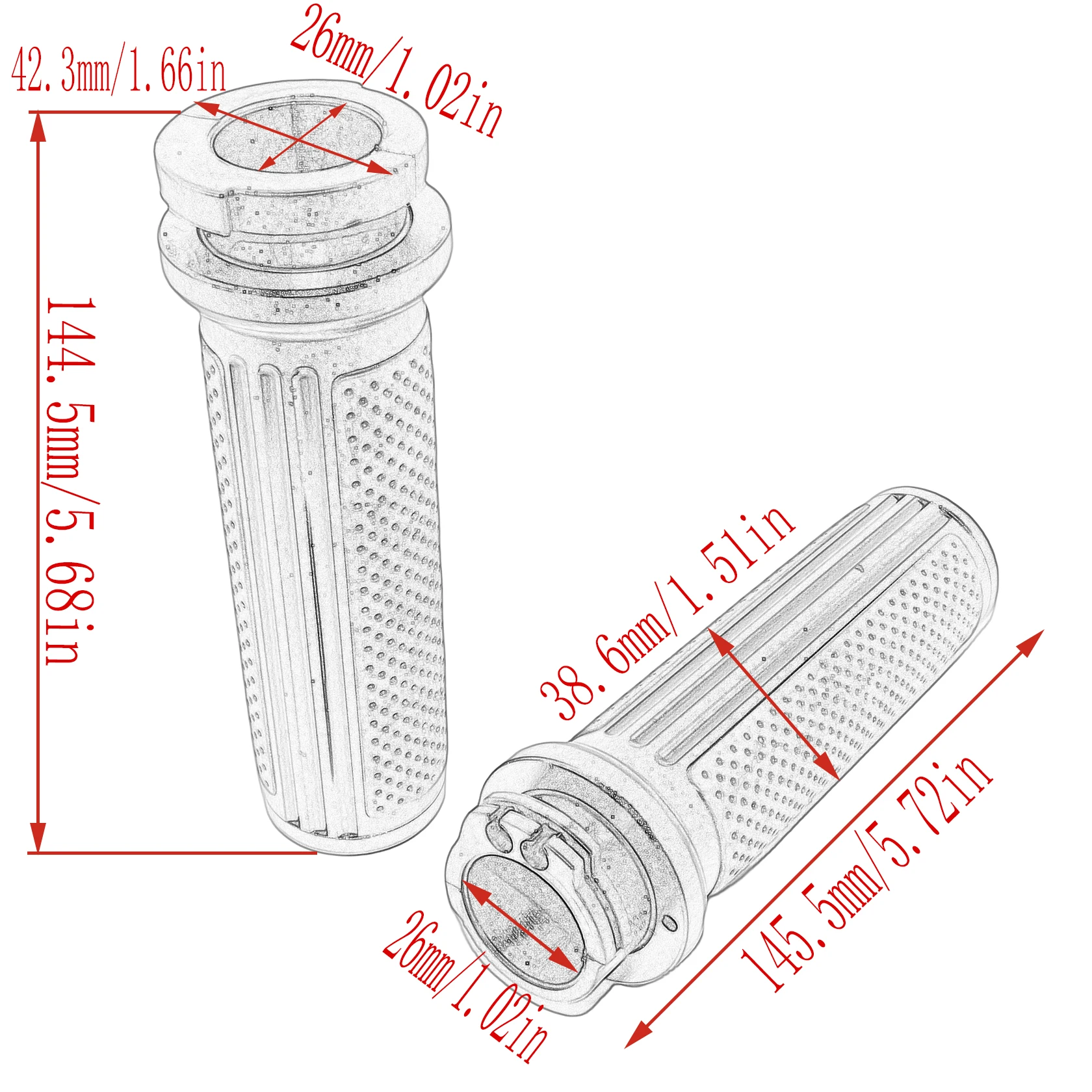 1\'\' 25mm Motorcycle Hand Grip Handle Bar Grips For Harley Sportster XL 1200 XR VRSC Touring Road King Street Glide Dyna Softail