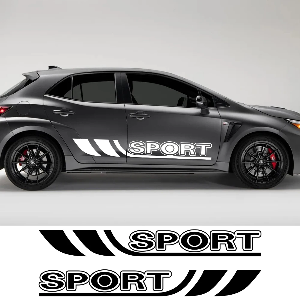 

For Toyota Corolla Car Door Graphics Side Body Racing Sport Stripes Vinyl Decals Exterior Sticker Decoration Auto Accessories