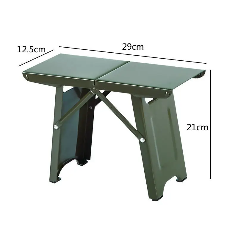 Outdoor Folding Stool Convenient Mini Steel Fishing Stools Lightweight Train Portable Mazar Seat Tourism Foldable Camp Chair