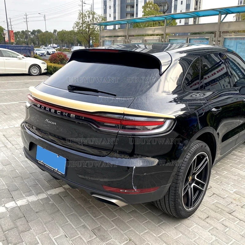 

ABS Material Rear Roof Spoiler Wings for Porsche Macan 2018-2023 Car Styling ABS Carbon Look Rear Spoiler