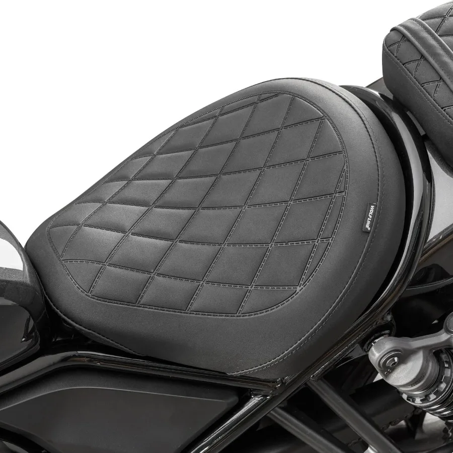 

Motorcycle Leather Rider Solo Seat Saddle Cushion Pad Compatible with Rebel CMX CM 1100 CMX1100 CM1100 2021 2022 2023 2024 2025